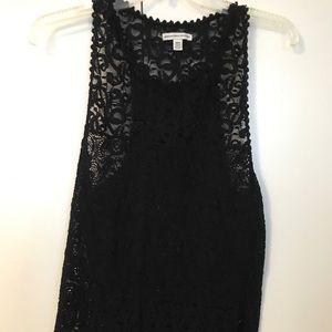 American Eagle black lace tank